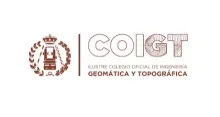 Logo del COIGT, Colegio Oficial de Ingeniería Geomática y Topográfica, en color marrón.